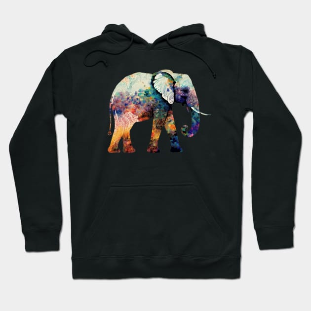 Psychedelephant Hoodie by apsi